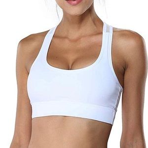 White Sports Bra